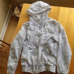 Wind breaker topographic map jacket